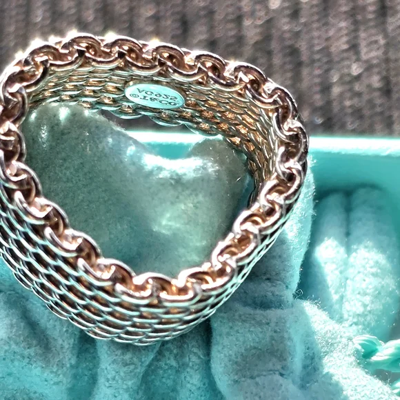 Tiffany & Co. Silver Chain Link Ring - Picture 6 of 6